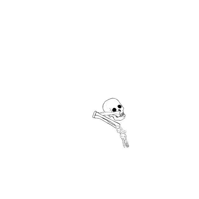 Dem bones dem bones dem – dry bones!