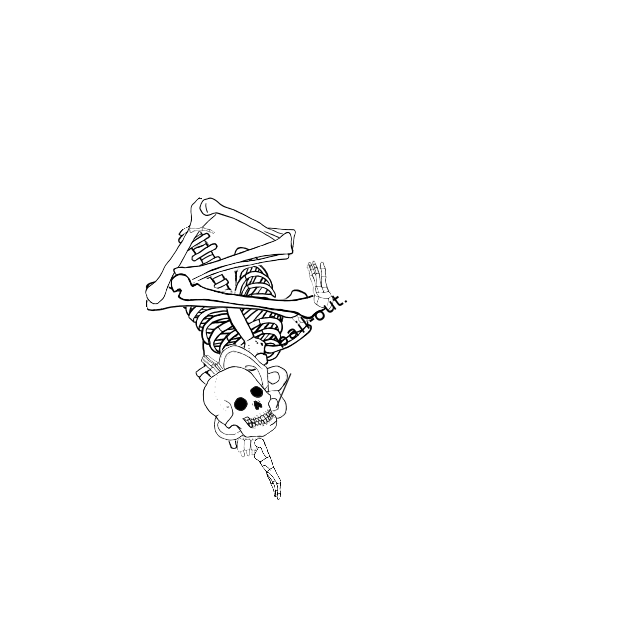 Dem bones dem bones dem – dry bones!