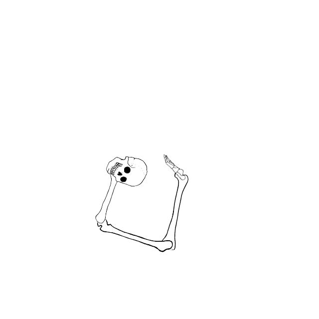 Dem bones dem bones dem – dry bones!