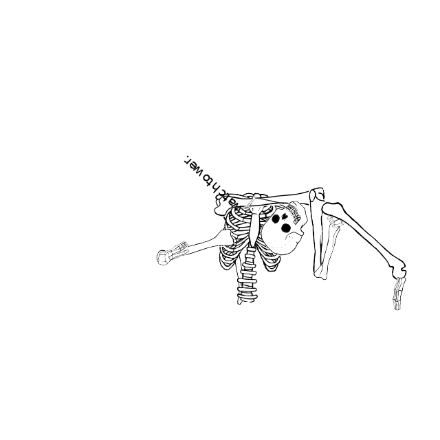 Dem bones dem bones dem – dry bones!