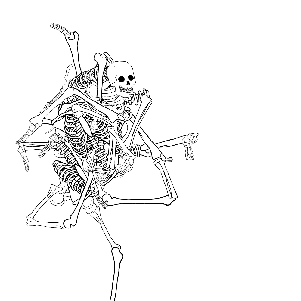 Dem bones dem bones dem – dry bones!