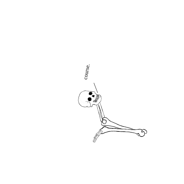 Dem bones dem bones dem – dry bones!