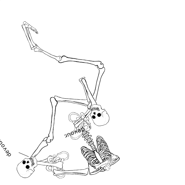 Dem bones dem bones dem – dry bones!
