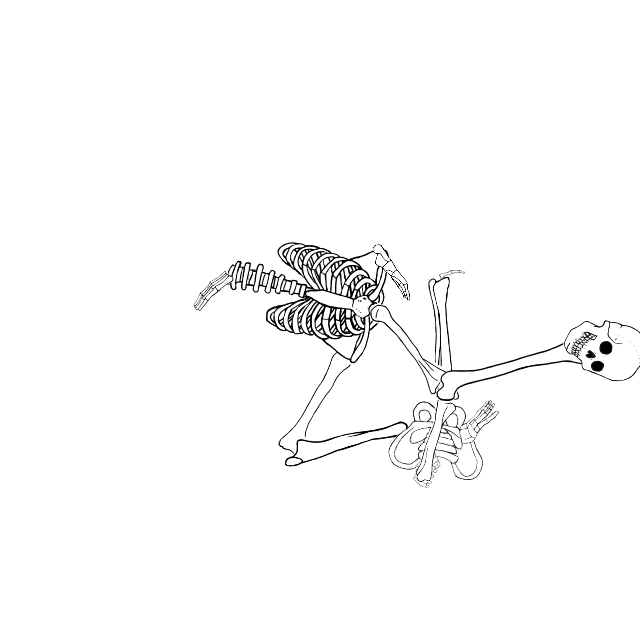 Dem bones dem bones dem – dry bones!