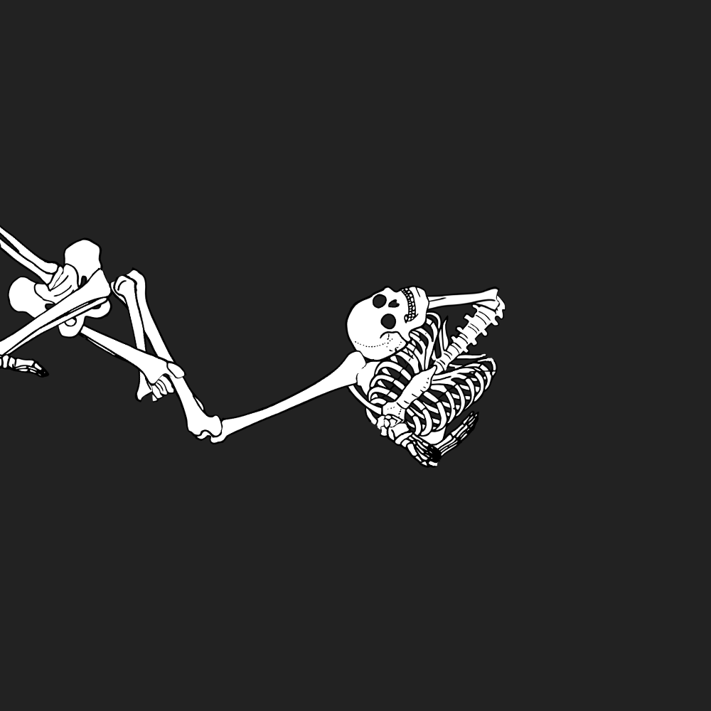 Dem bones dem bones dem – dry bones!