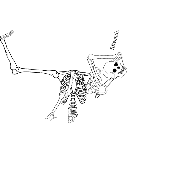 Dem bones dem bones dem – dry bones!