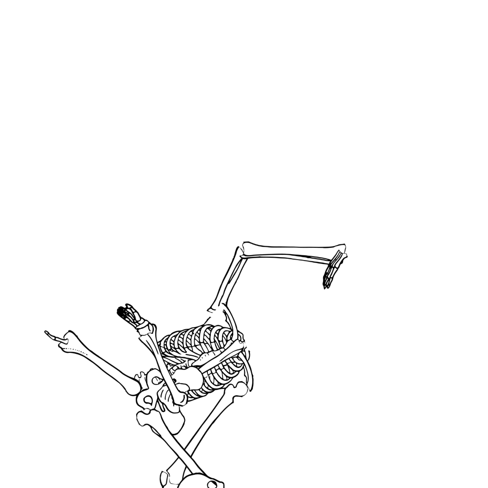 Dem bones dem bones dem – dry bones!