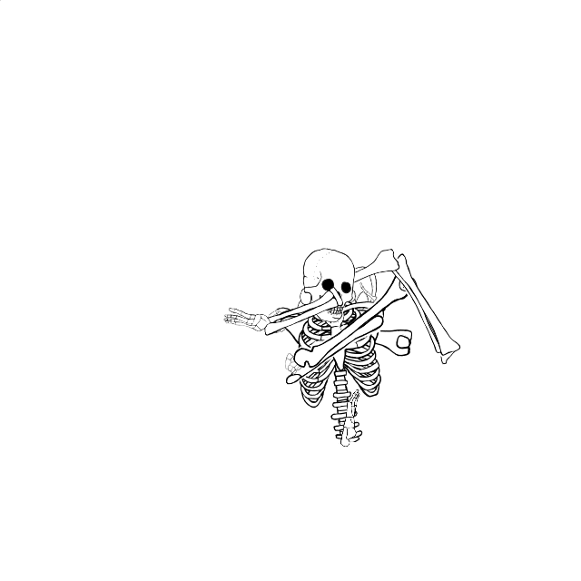 Dem bones dem bones dem – dry bones!