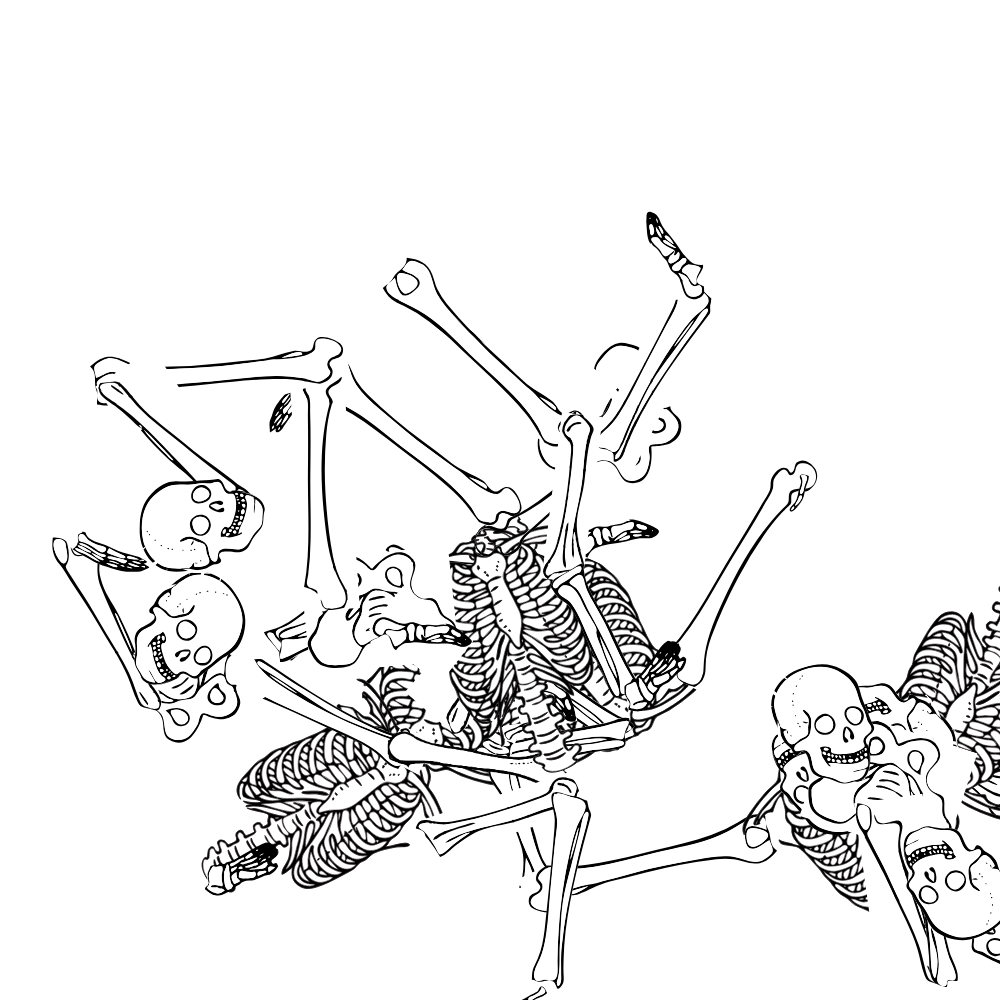 Dem bones dem bones dem – dry bones!