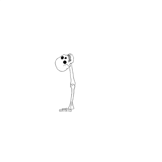 Dem bones dem bones dem – dry bones!