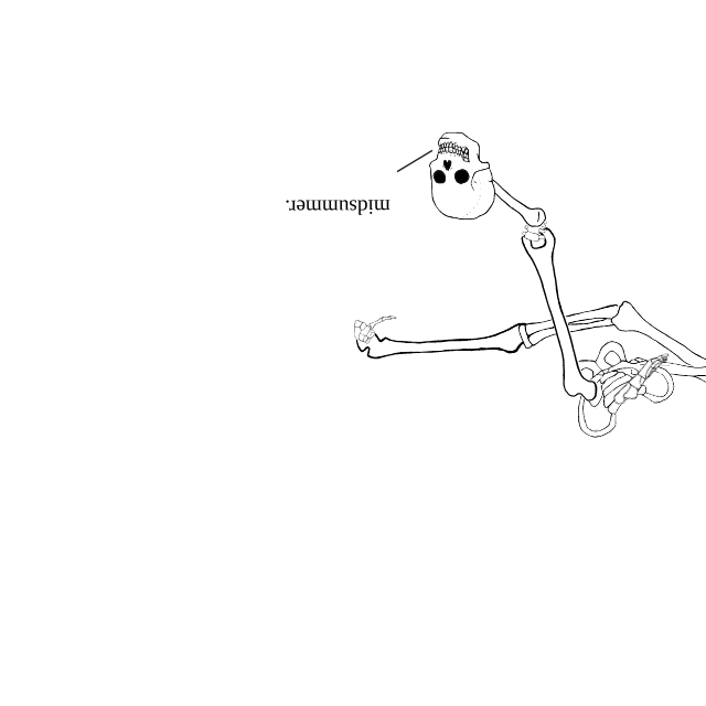 Dem bones dem bones dem – dry bones!