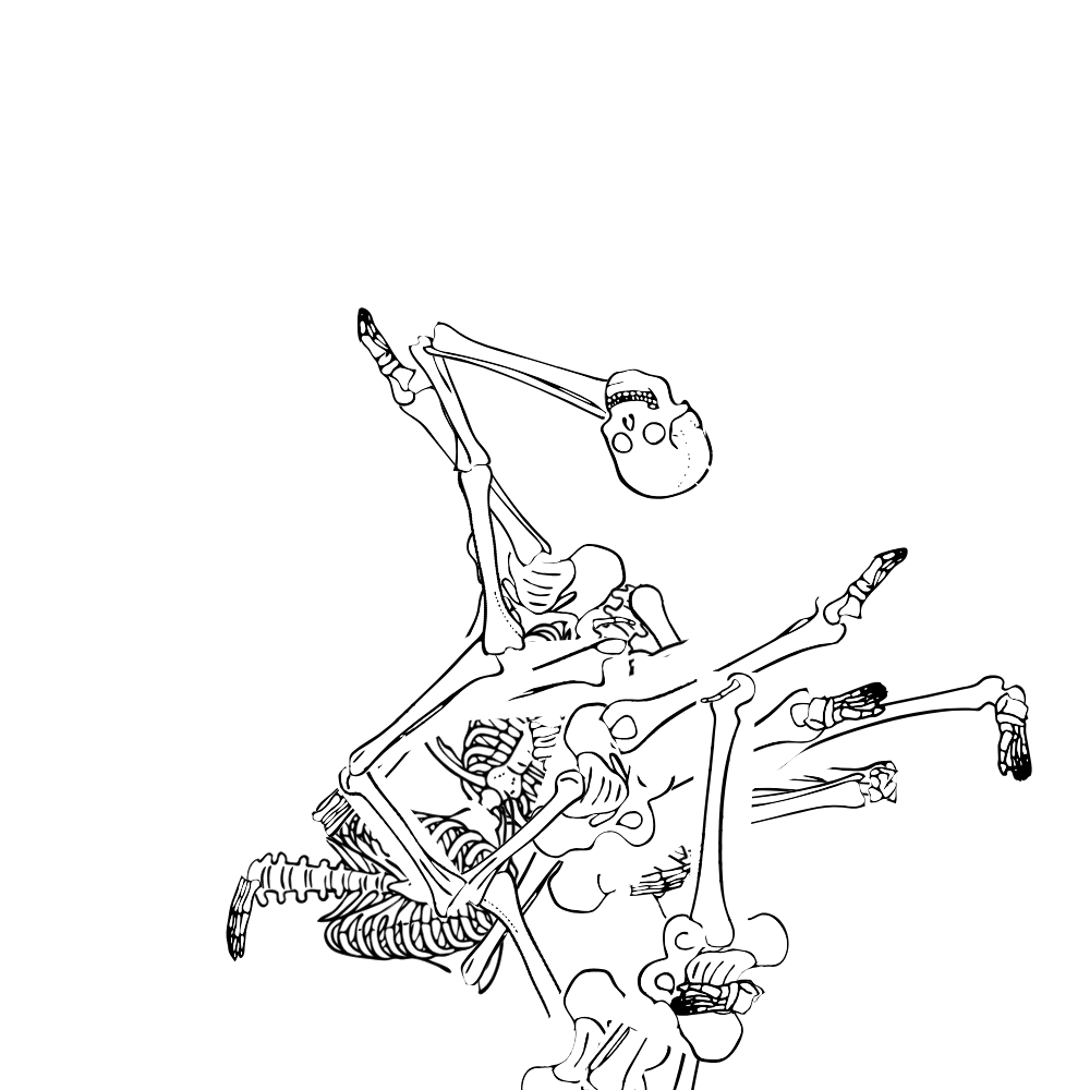 Dem bones dem bones dem – dry bones!