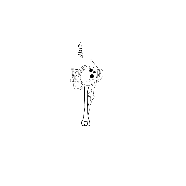 Dem bones dem bones dem – dry bones!