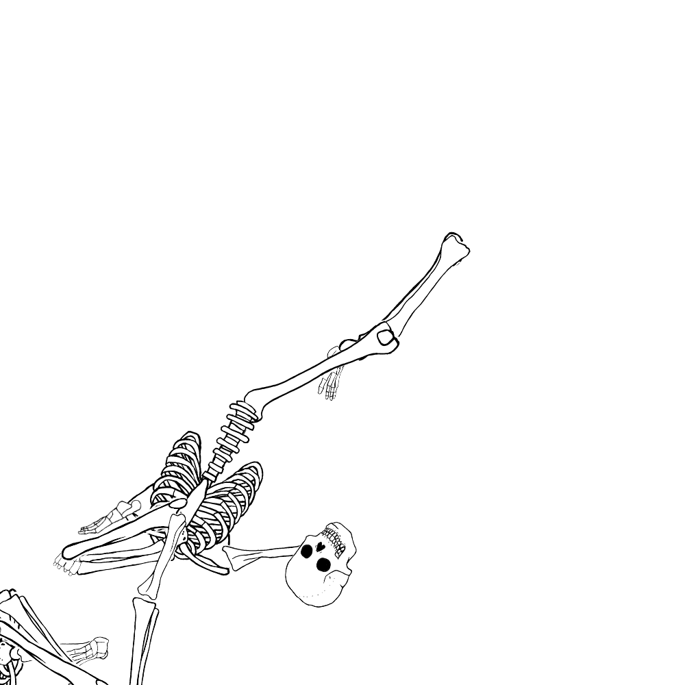 Dem bones dem bones dem – dry bones!