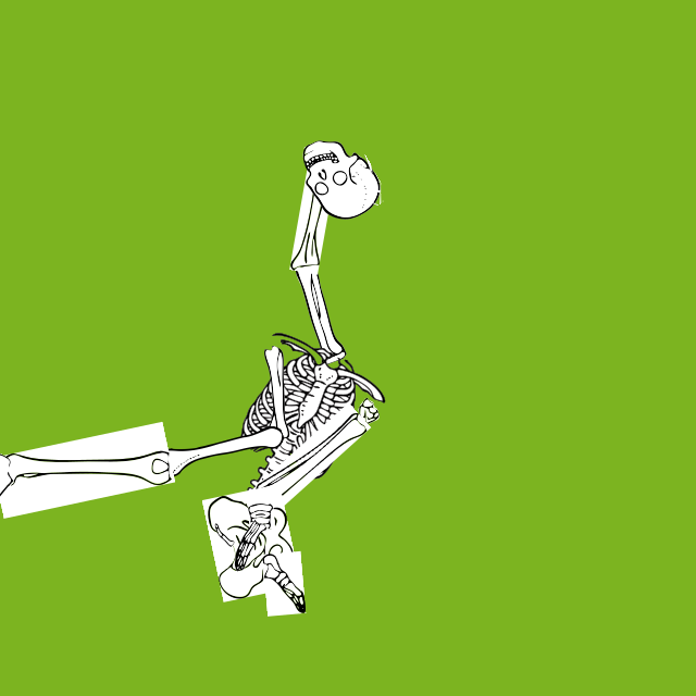 Dem bones dem bones dem – dry bones!