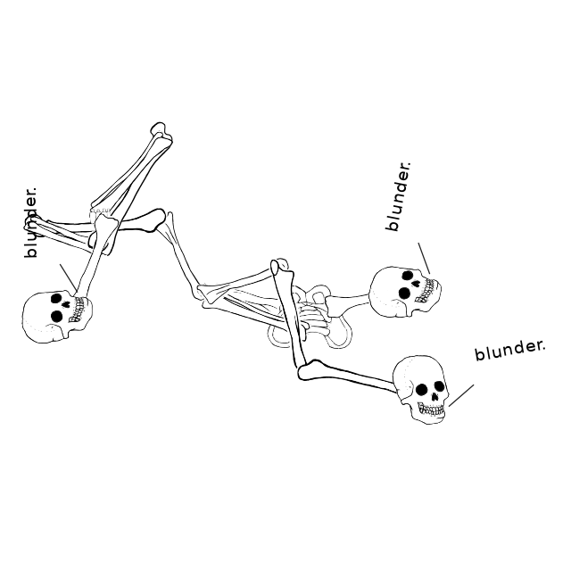 Dem bones dem bones dem – dry bones!