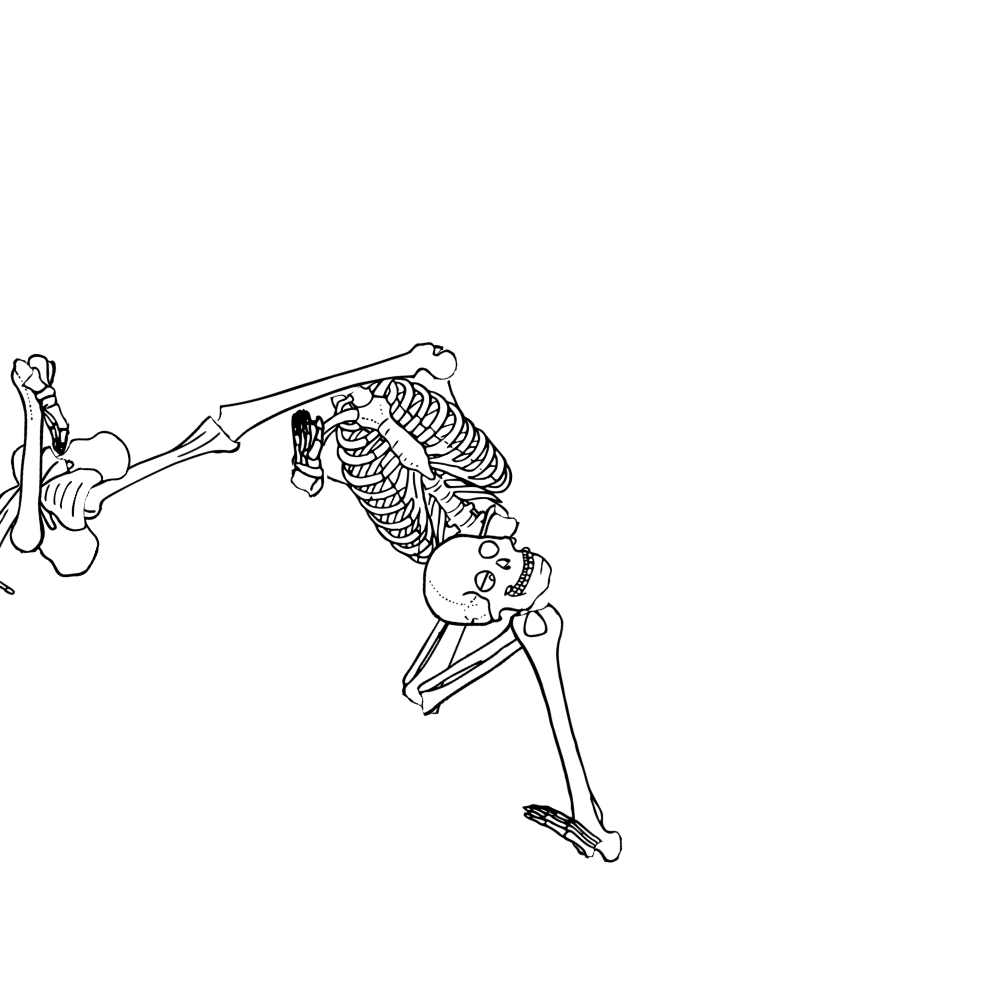 Dem bones dem bones dem – dry bones!