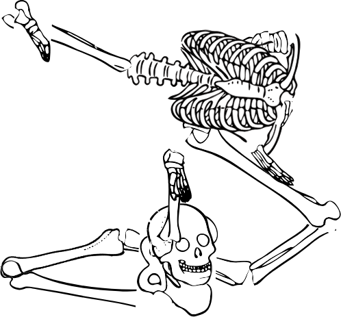 Dem bones dem bones dem – dry bones!