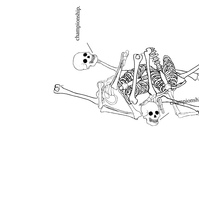 Dem bones dem bones dem – dry bones!