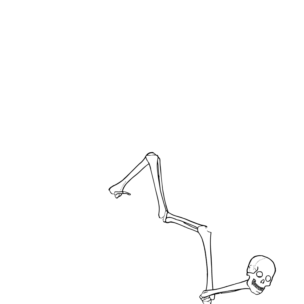 Dem bones dem bones dem – dry bones!