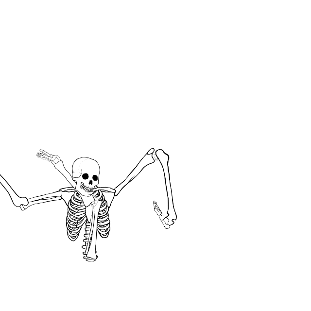 Dem bones dem bones dem – dry bones!