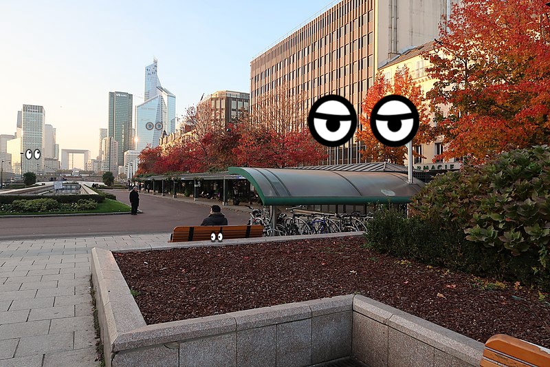 Building, Building, Bench, Building