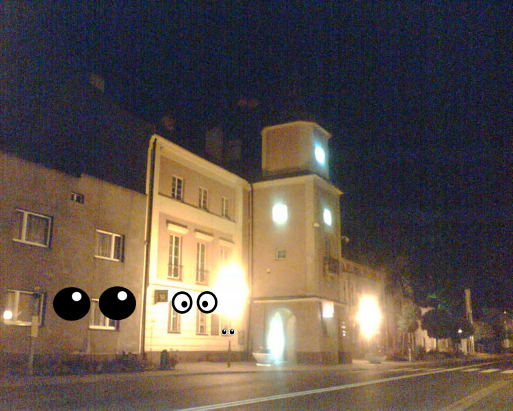 Street light, Building, Building, Building