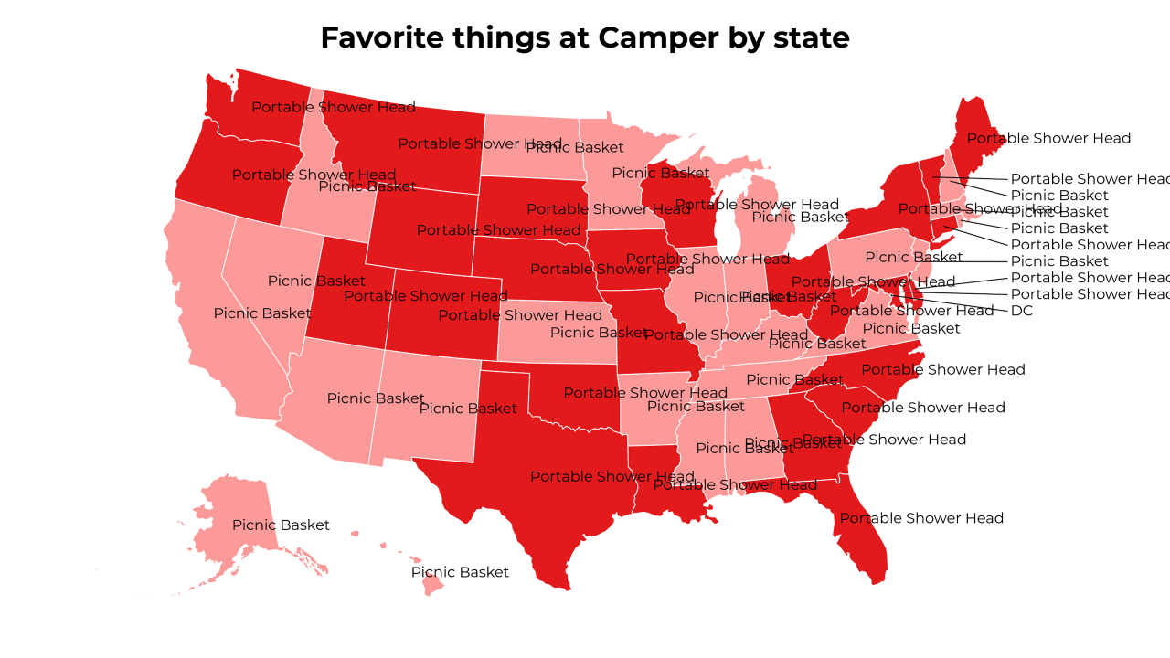 things at Camper map