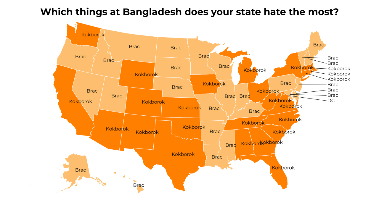 things at Bangladesh map