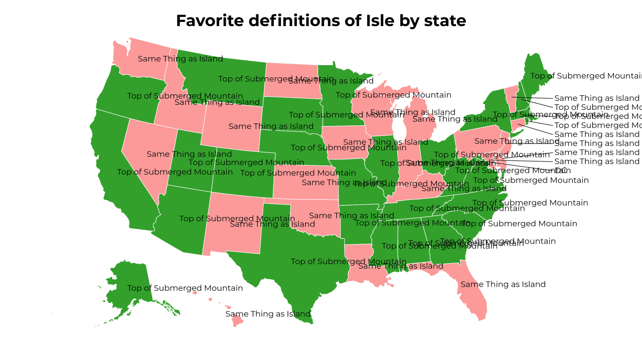 definitions of Isle map