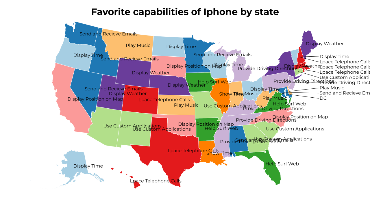 capabilities of Iphone map