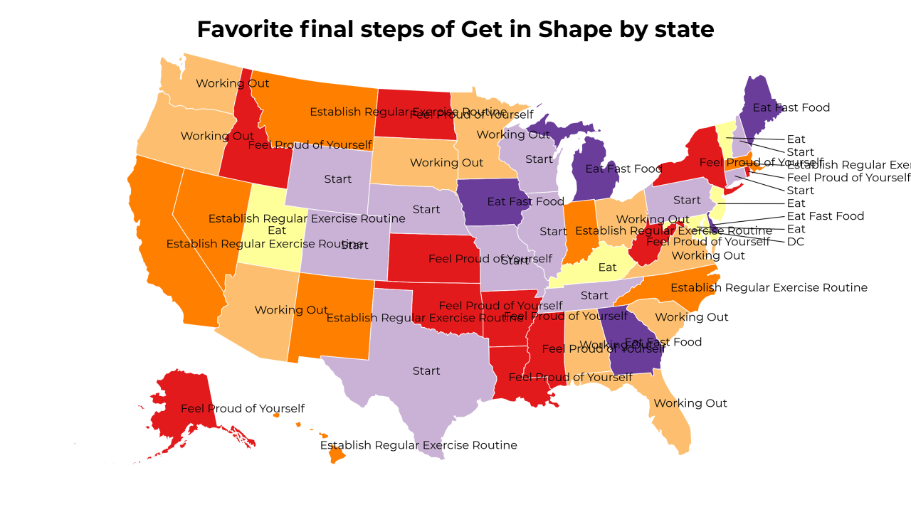 final steps of Get in Shape map