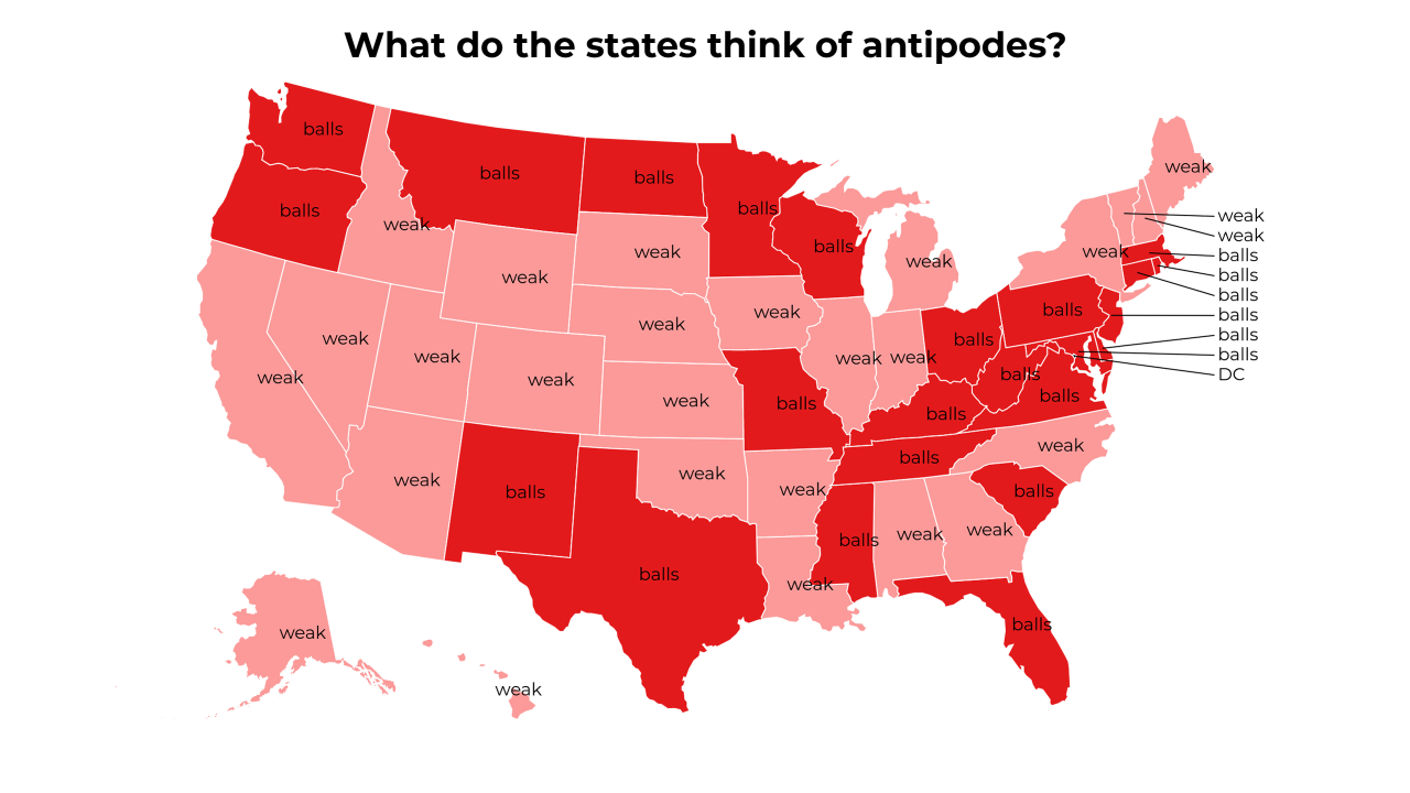 antipodes map