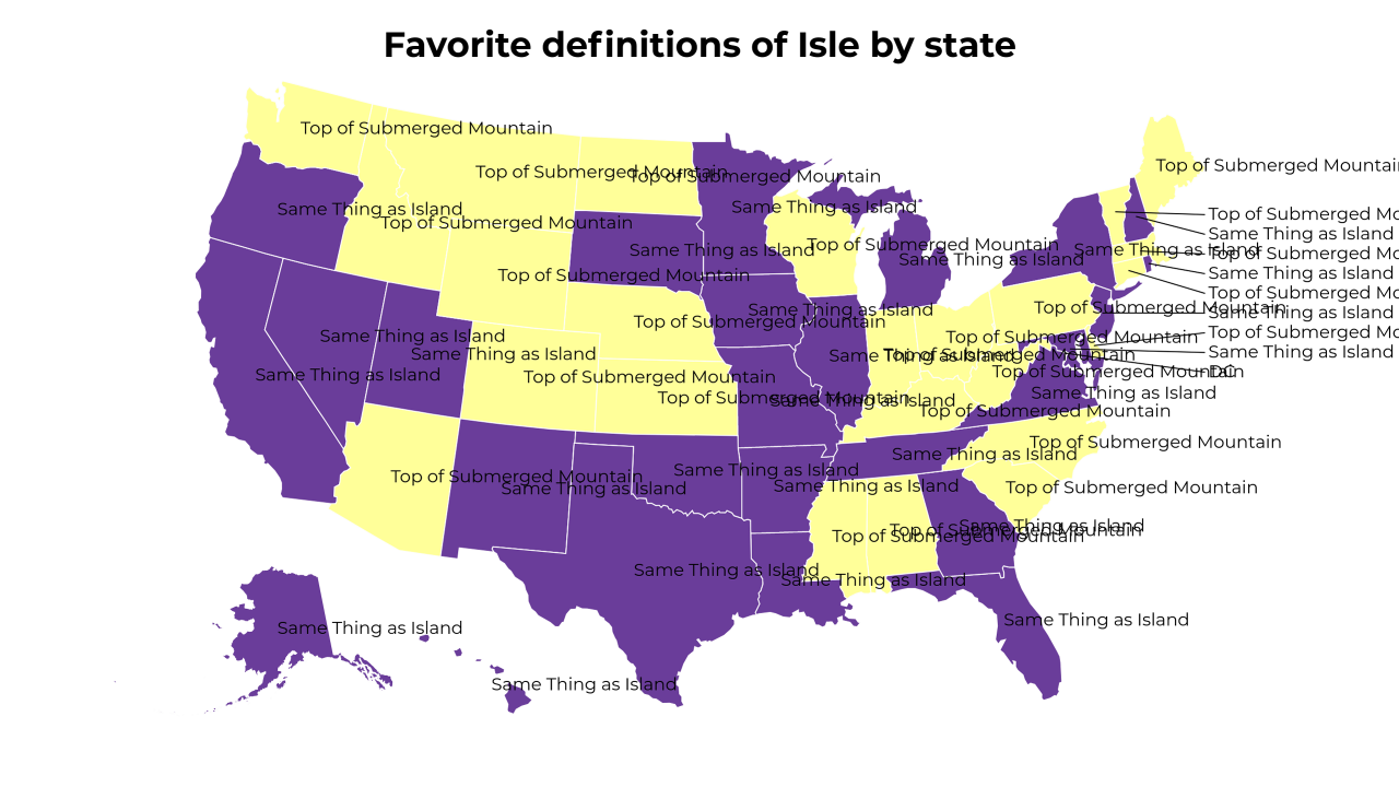 definitions of Isle map