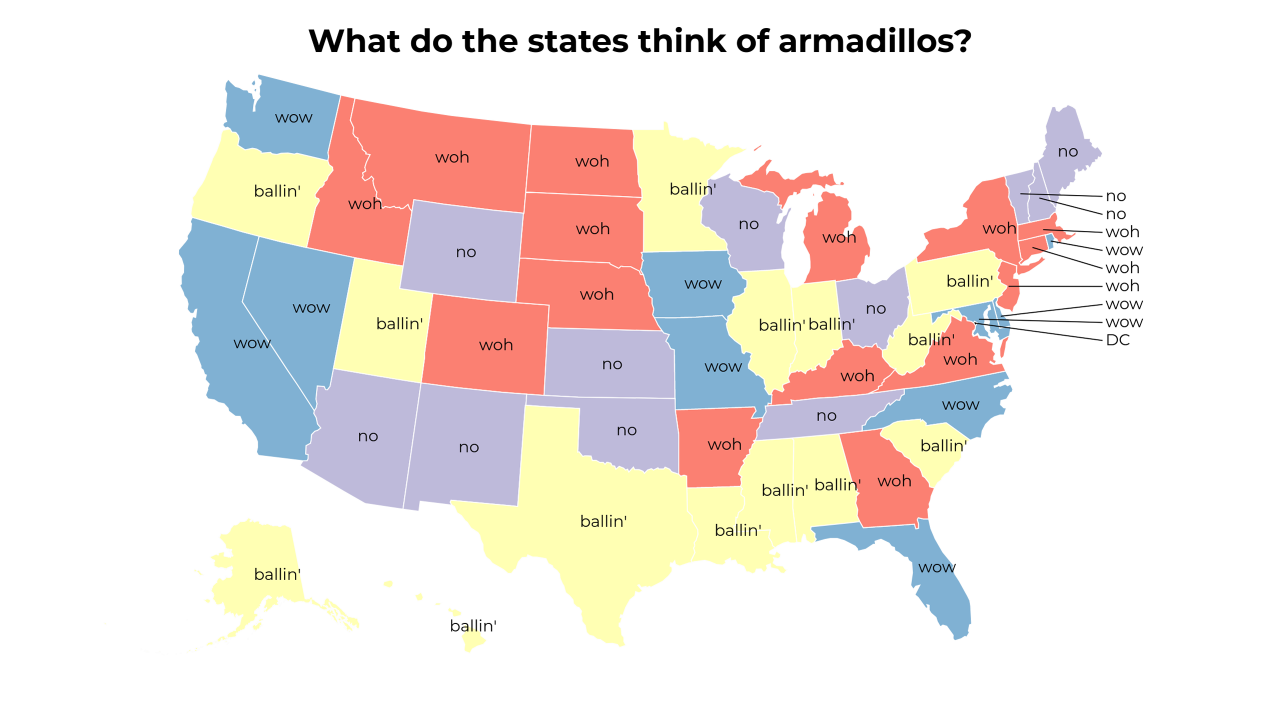 armadillos map
