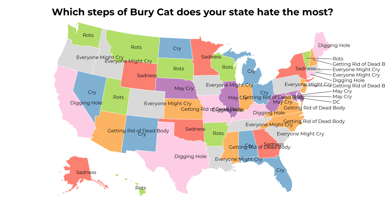 steps of Bury Cat map
