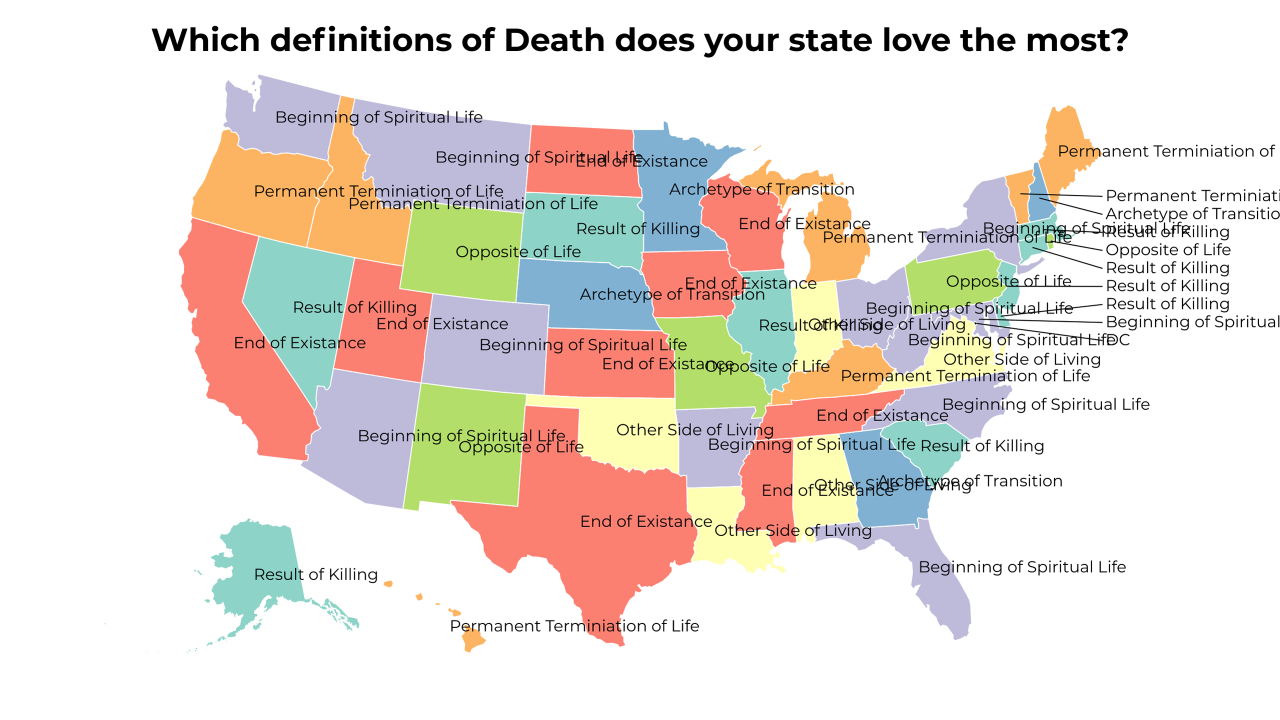 definitions of Death map
