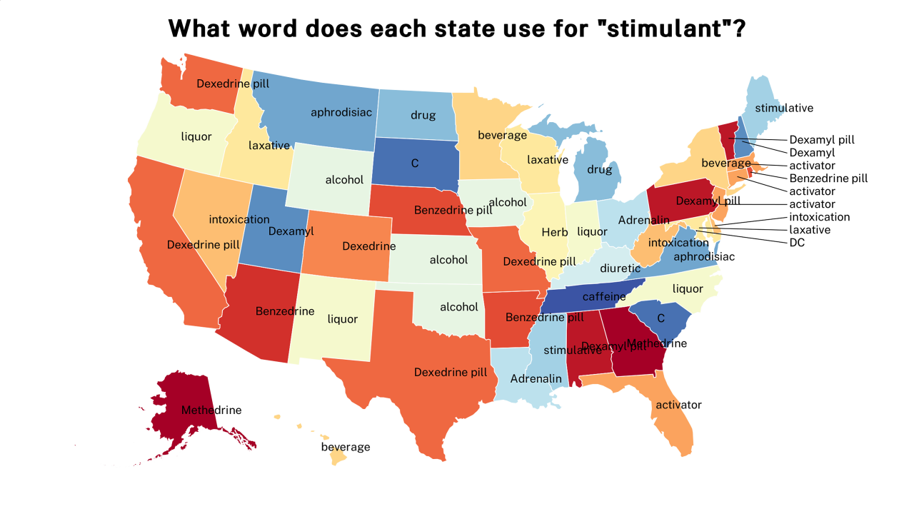 stimulant map