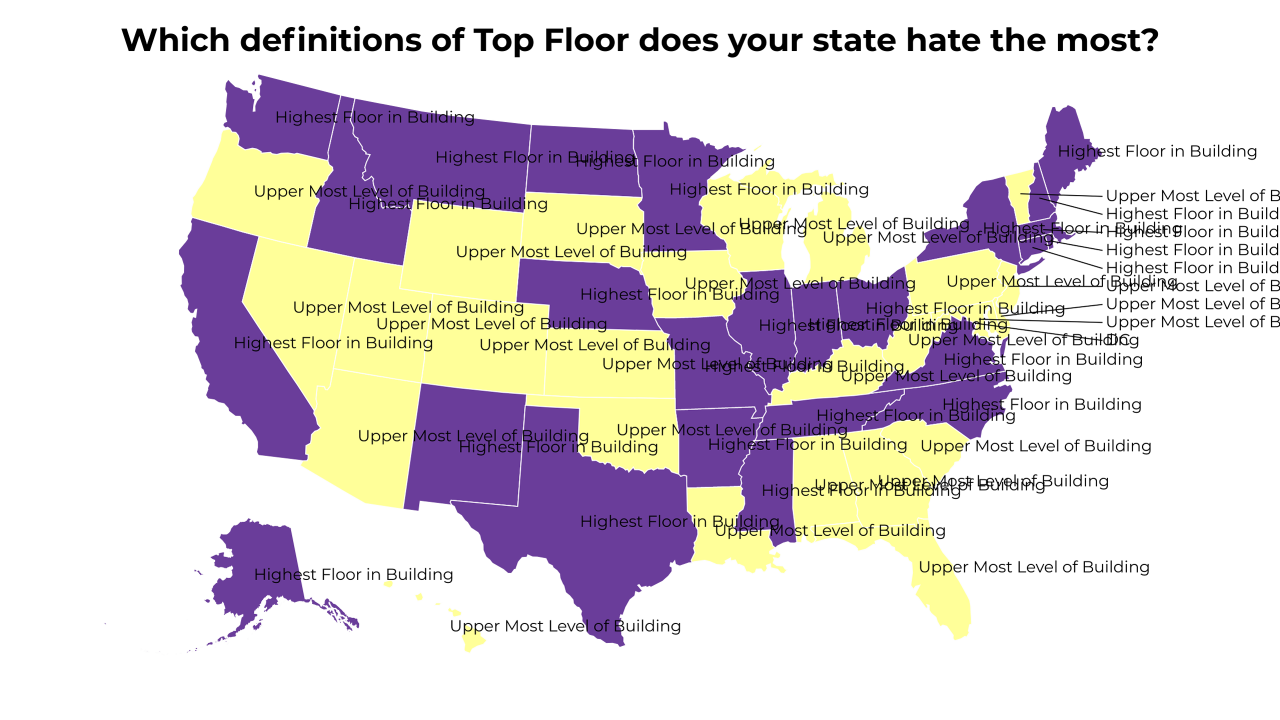 definitions of Top Floor map