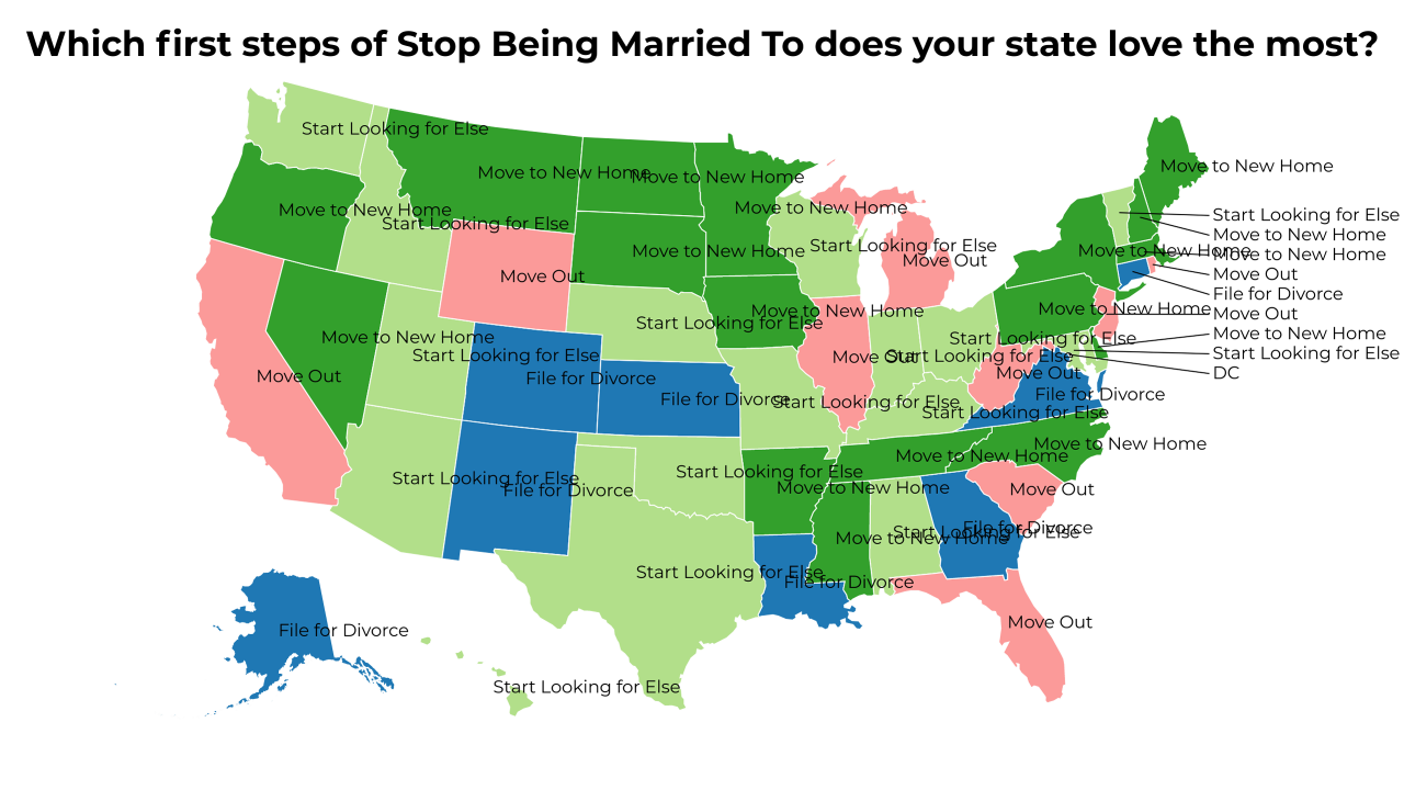 first steps of Stop Being Married To map