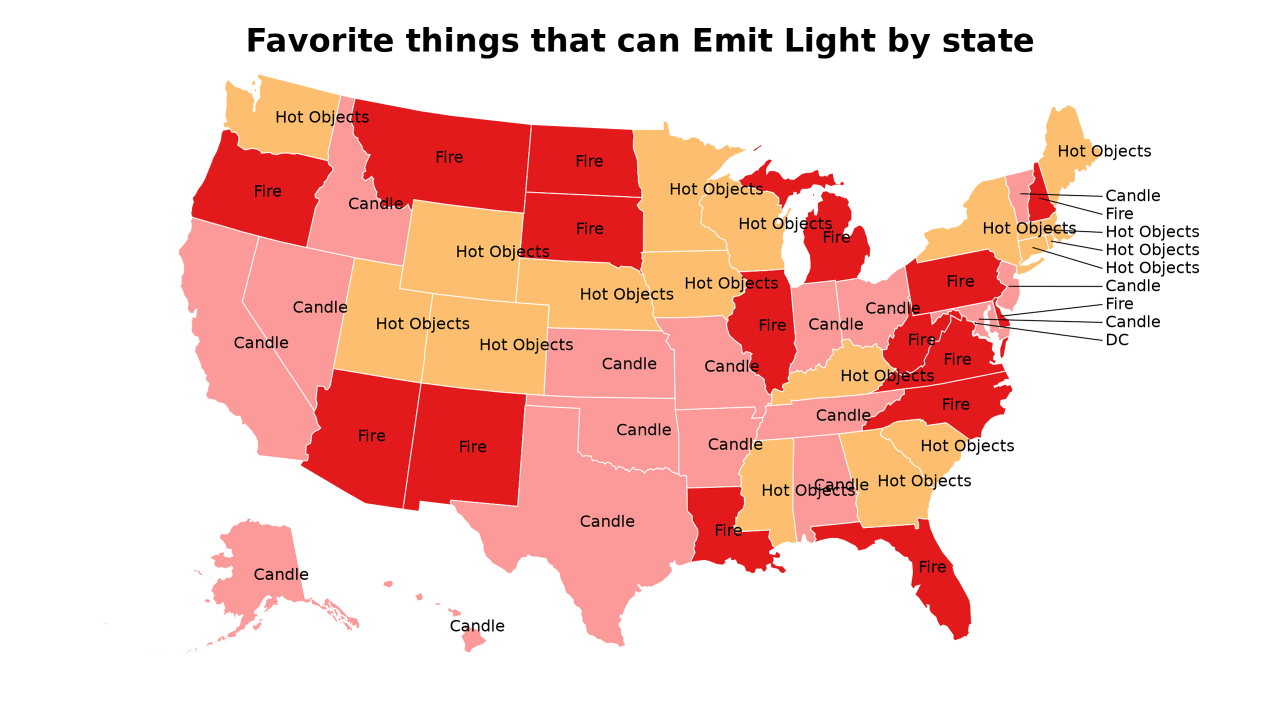 things that can Emit Light map