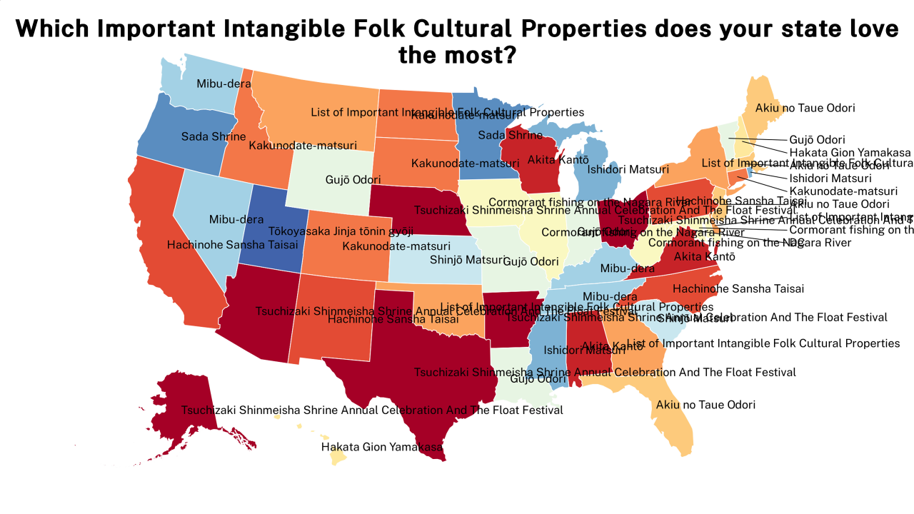 Important Intangible Folk Cultural Properties map