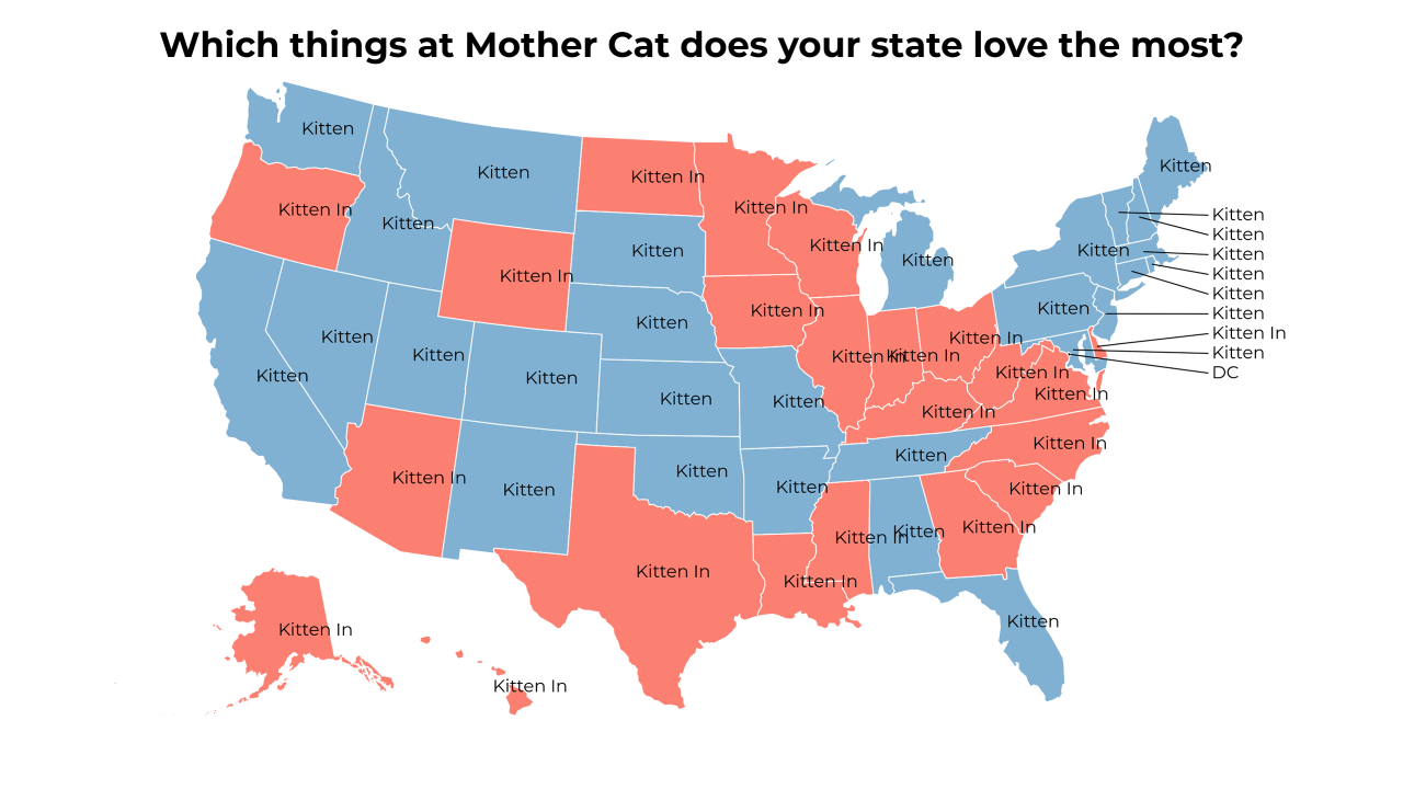 things at Mother Cat map