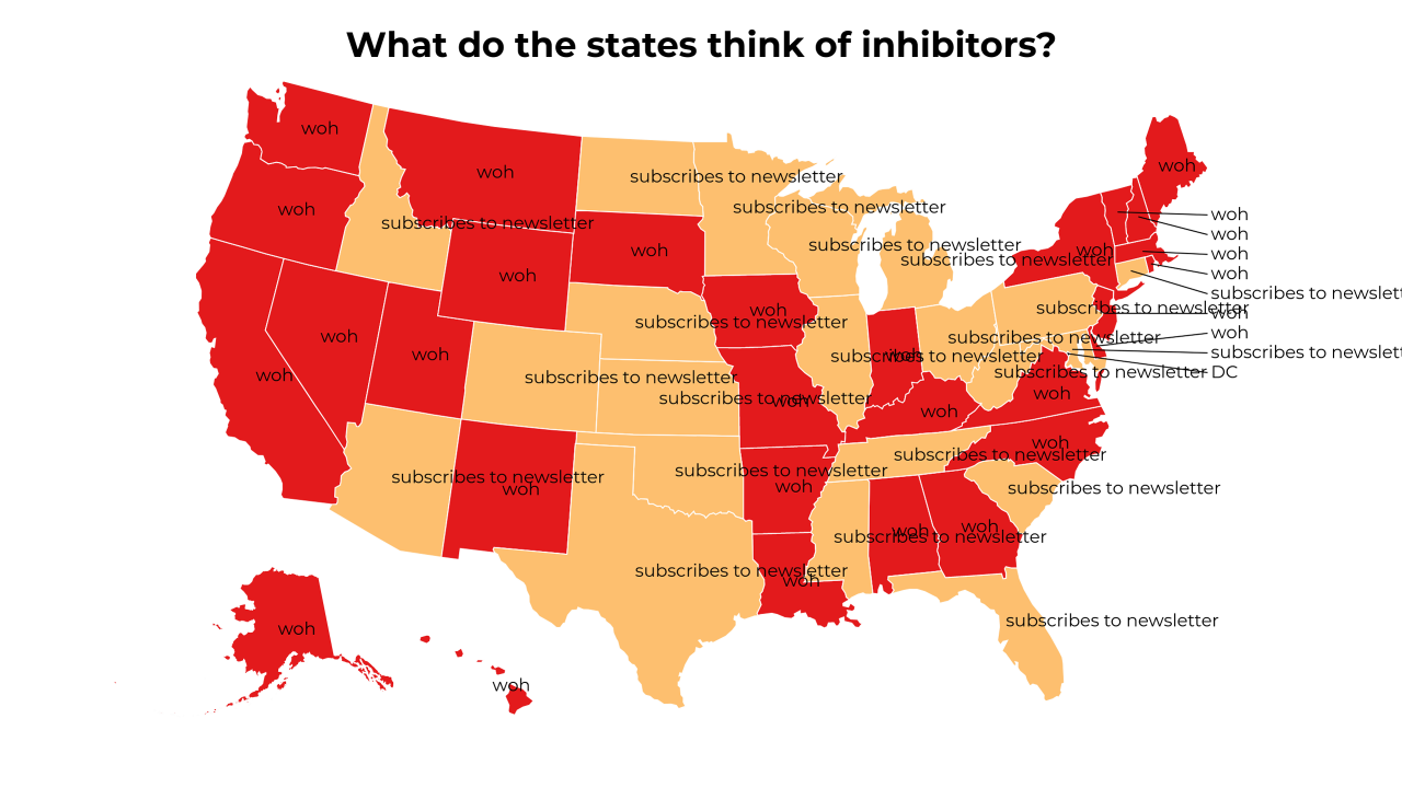 inhibitors map