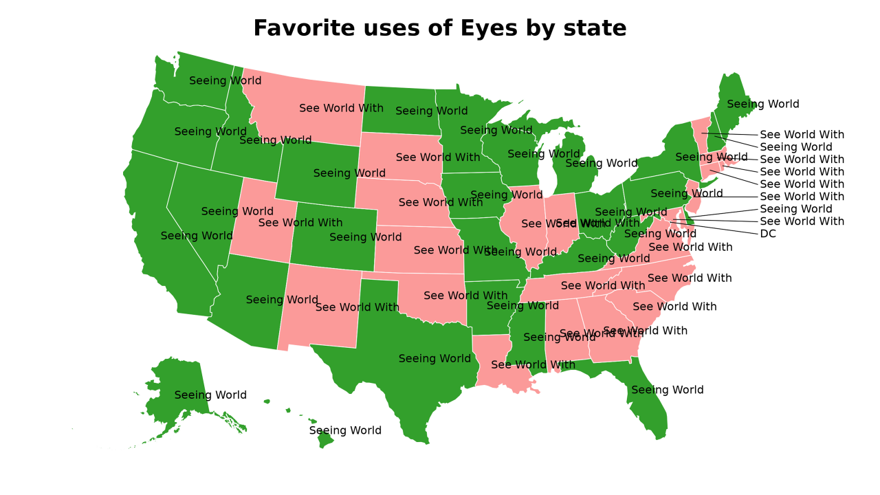 uses of Eyes map