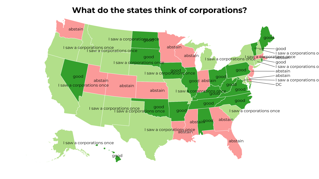 corporations map