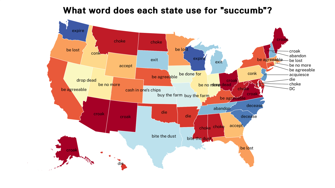 succumb map