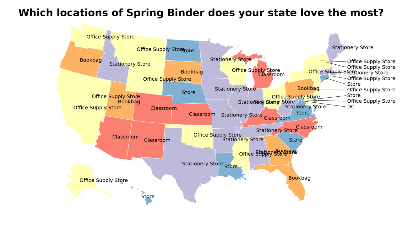 locations of Spring Binder map