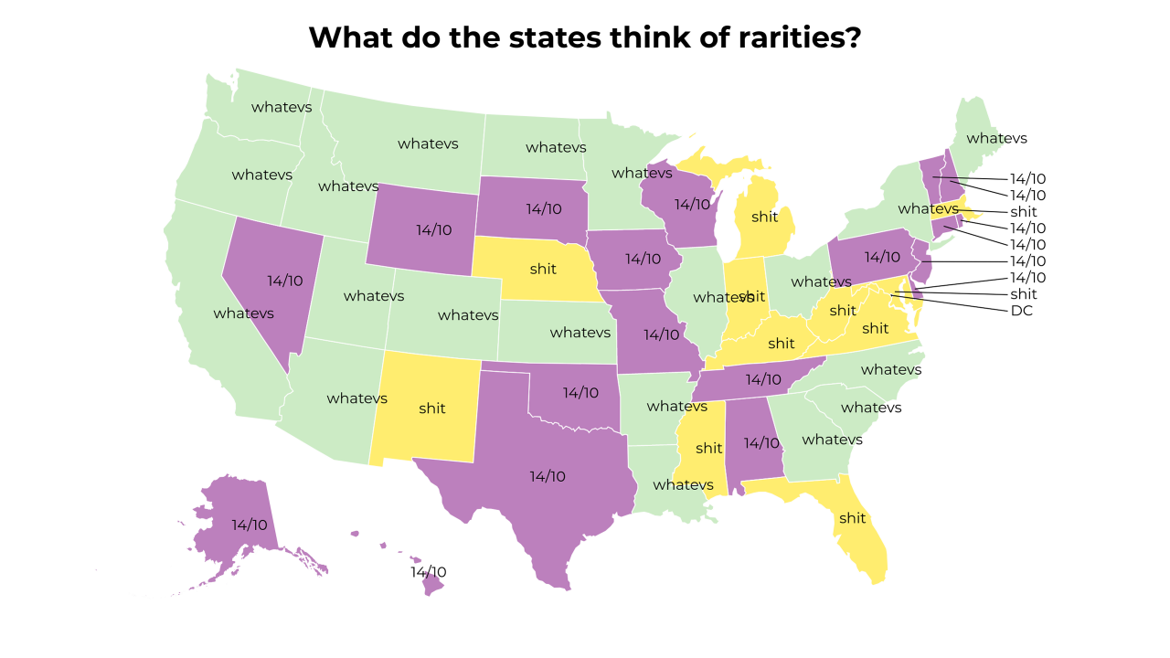 rarities map
