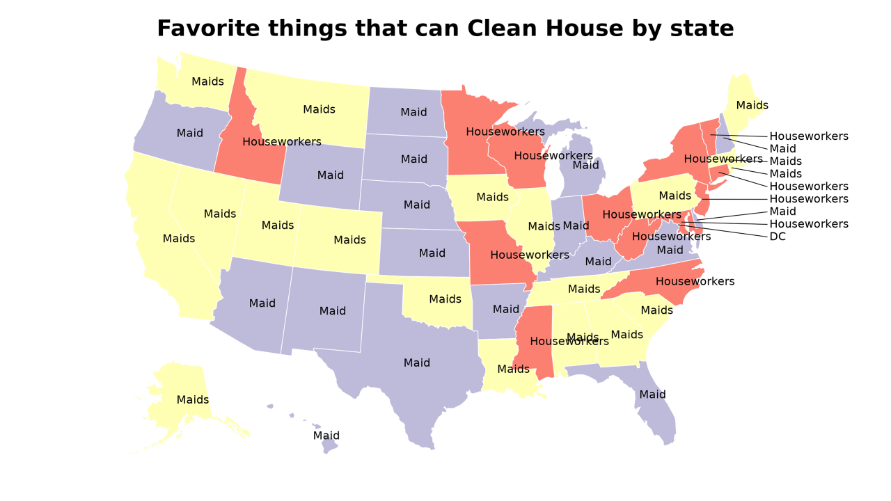 things that can Clean House map